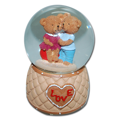 "Valentine Dome Teddies - code003 (Musical) - Click here to View more details about this Product